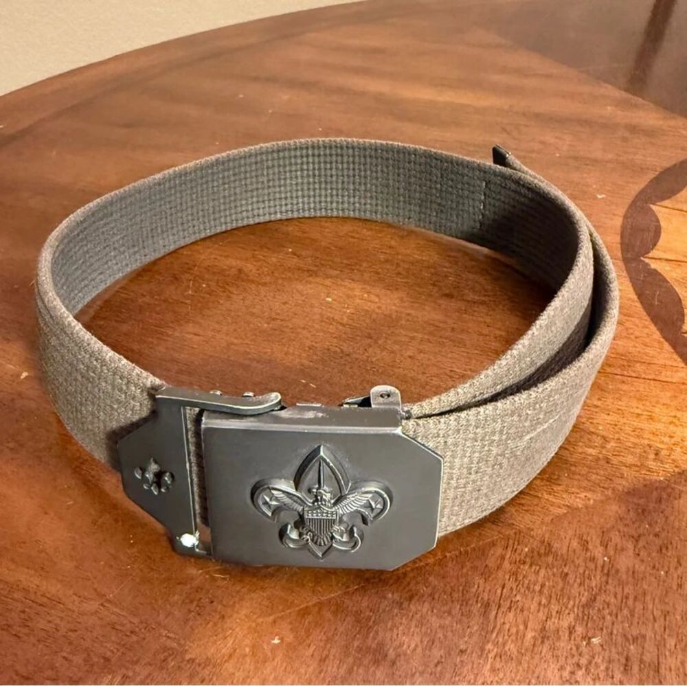 Boy Scouts Belt 31” Olive Green Canvas